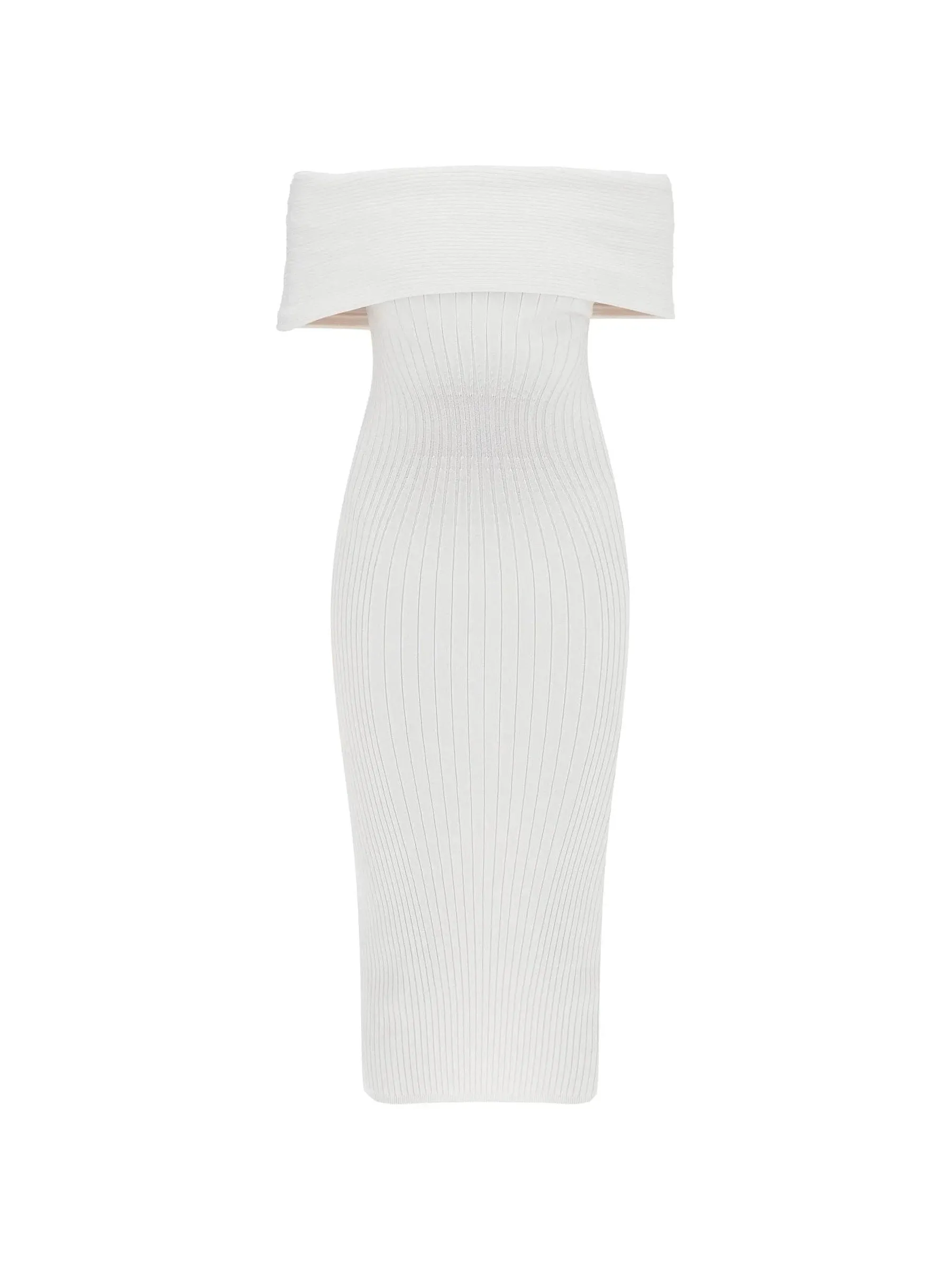 Off-Shoulder Knit Dress