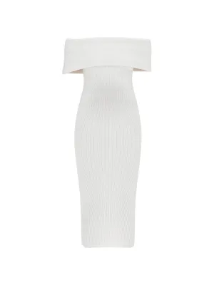 Off-Shoulder Knit Dress