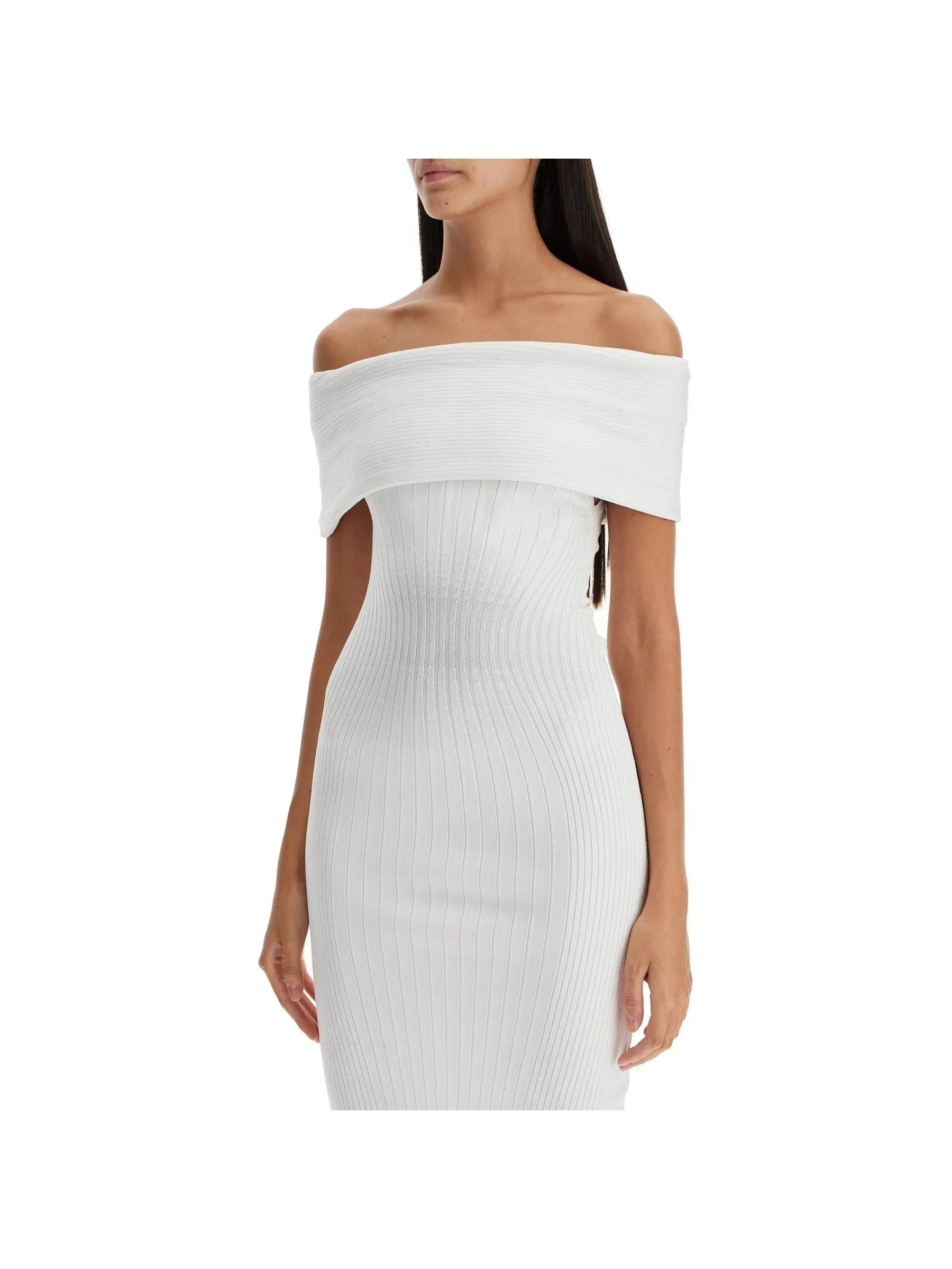 Off-Shoulder Knit Dress