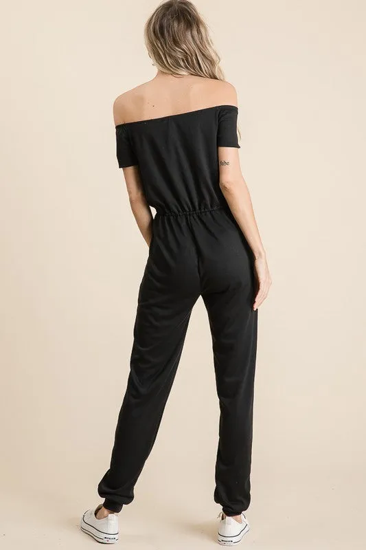 Off the Shoulder Jumpsuit