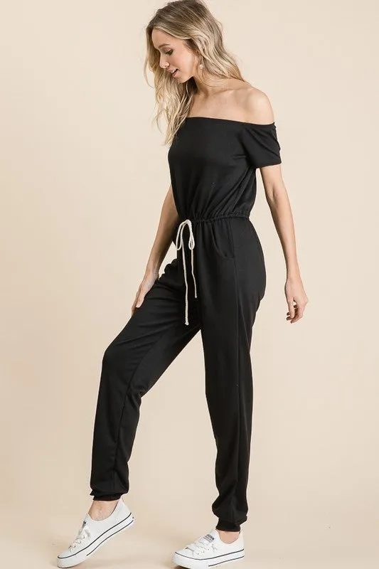 Off the Shoulder Jumpsuit