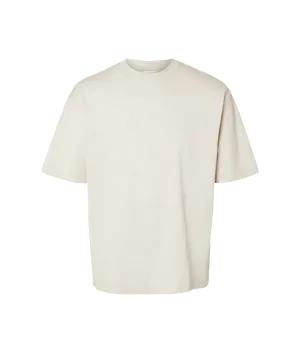 Oversized Short Sleeve T-Shirt - Cream