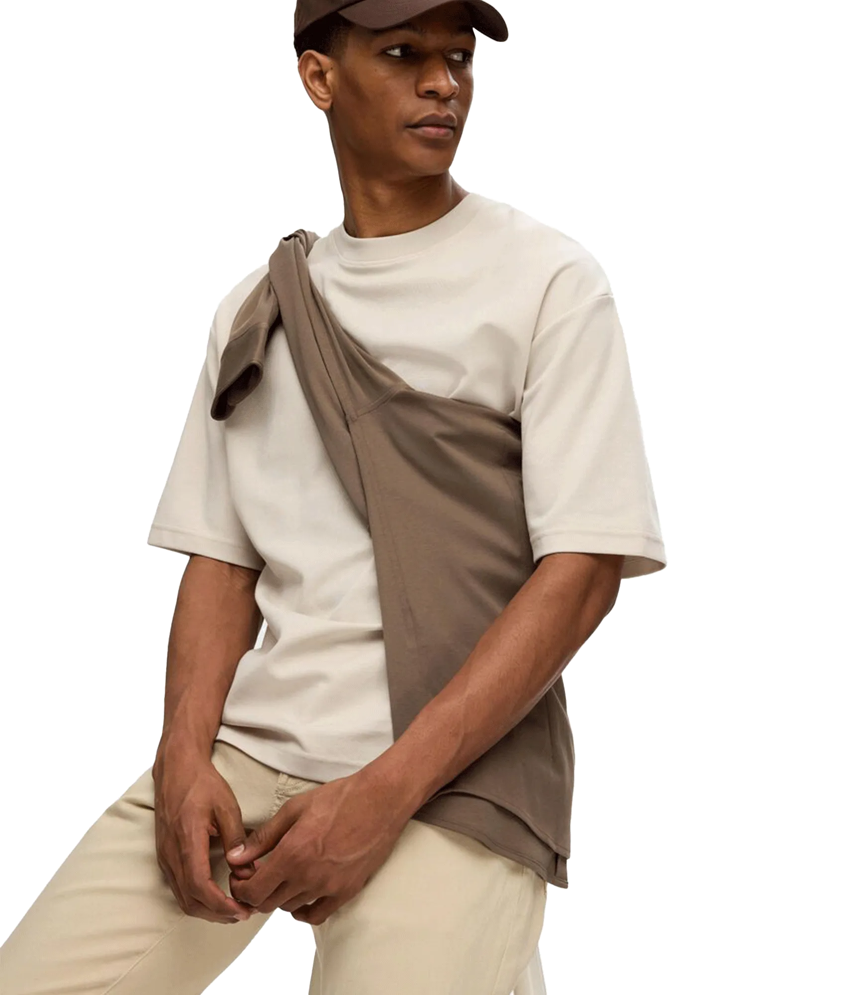 Oversized Short Sleeve T-Shirt - Cream