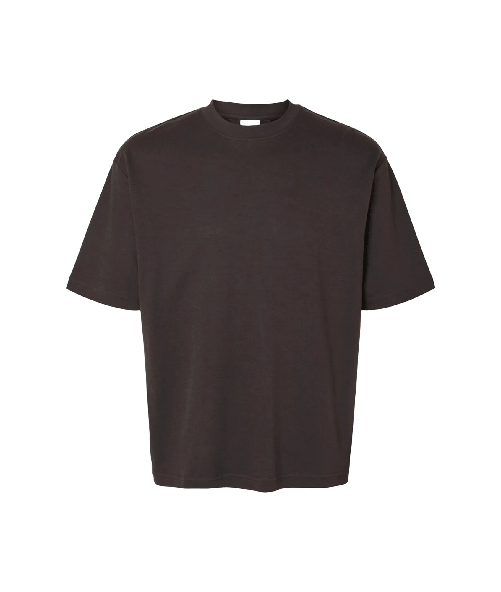 Oversized Short-sleeved T-shirt - Brown