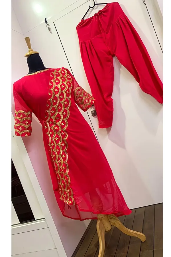 Patiala Pink punjabi suit Latest design 2021