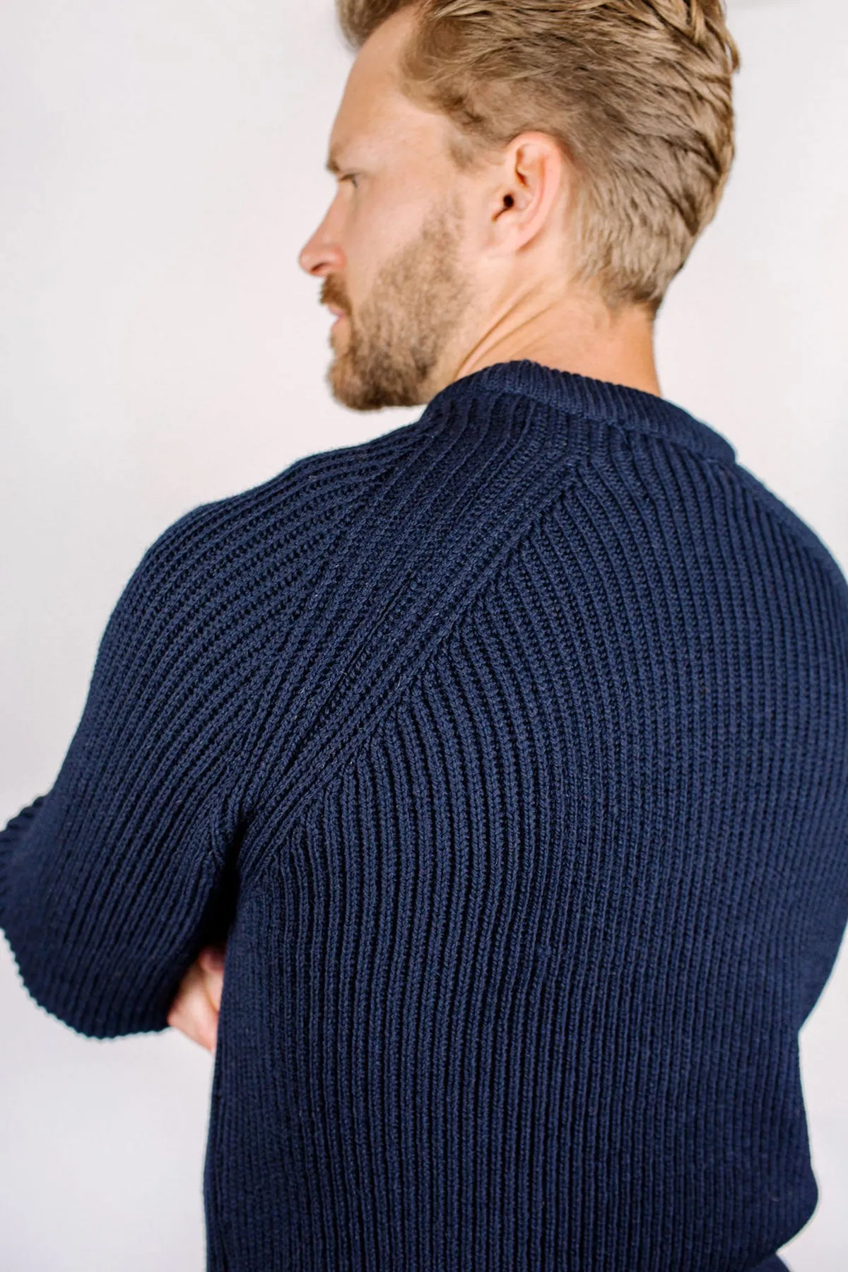 Peregrine - Ford Crew Jumper in Navy