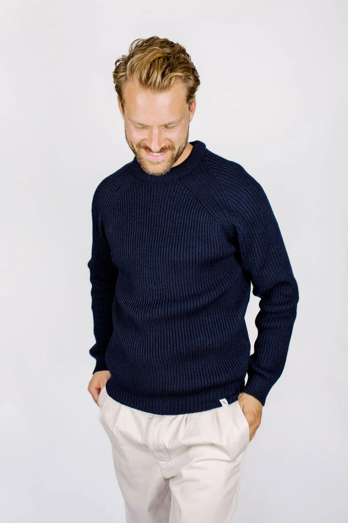 Peregrine - Ford Crew Jumper in Navy