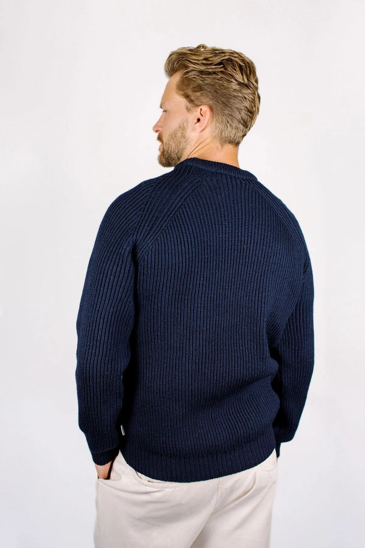 Peregrine - Ford Crew Jumper in Navy