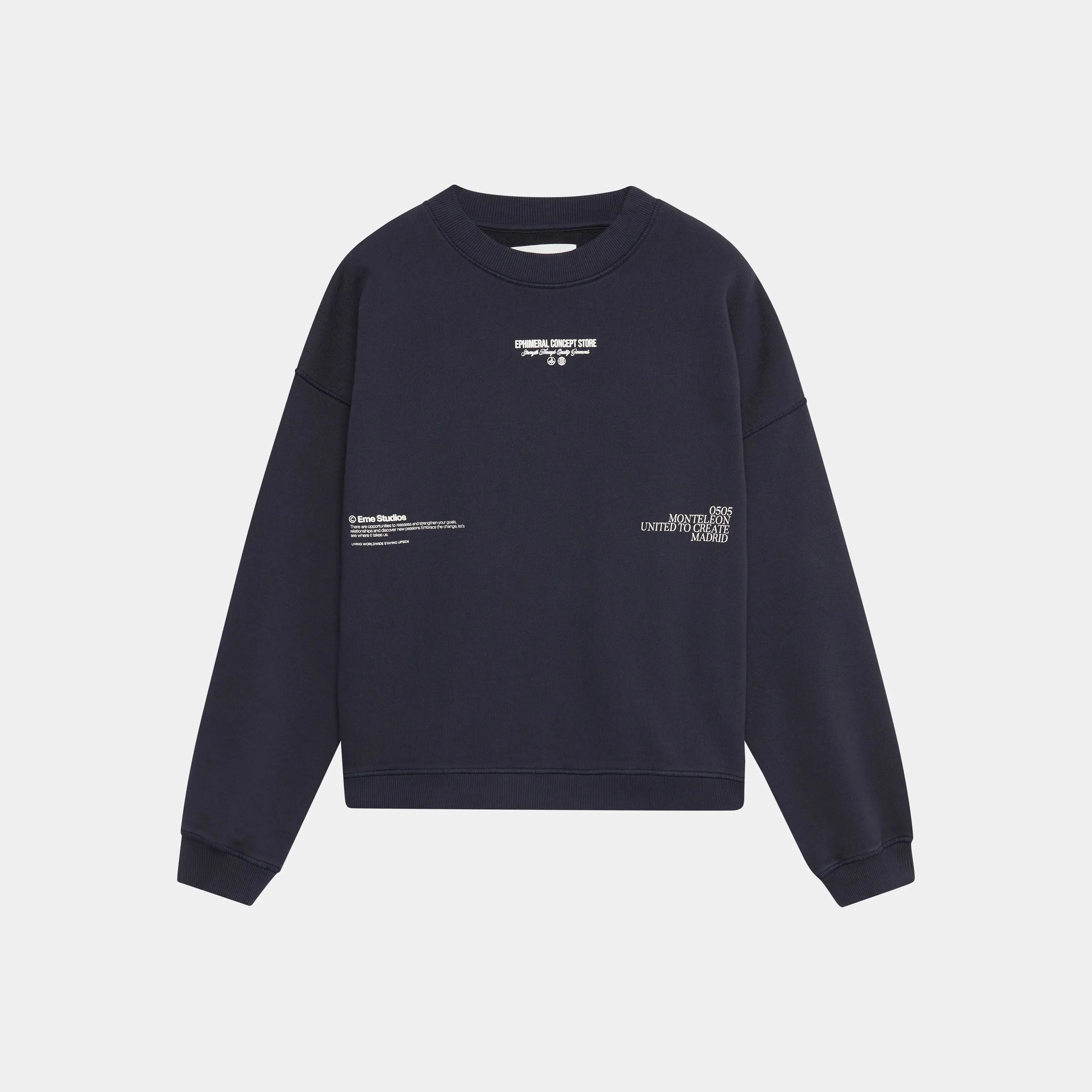 Phantom Navy Oversized Mockneck