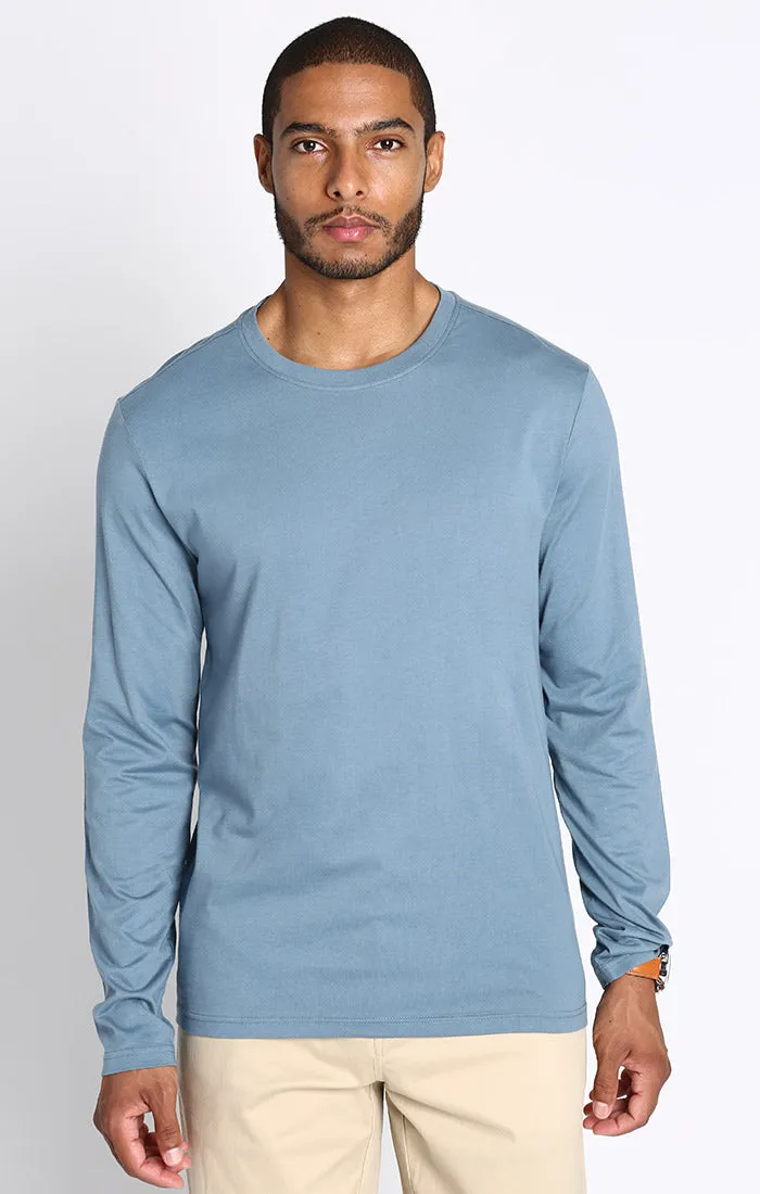 Pima Cotton Long Sleeve Crewneck