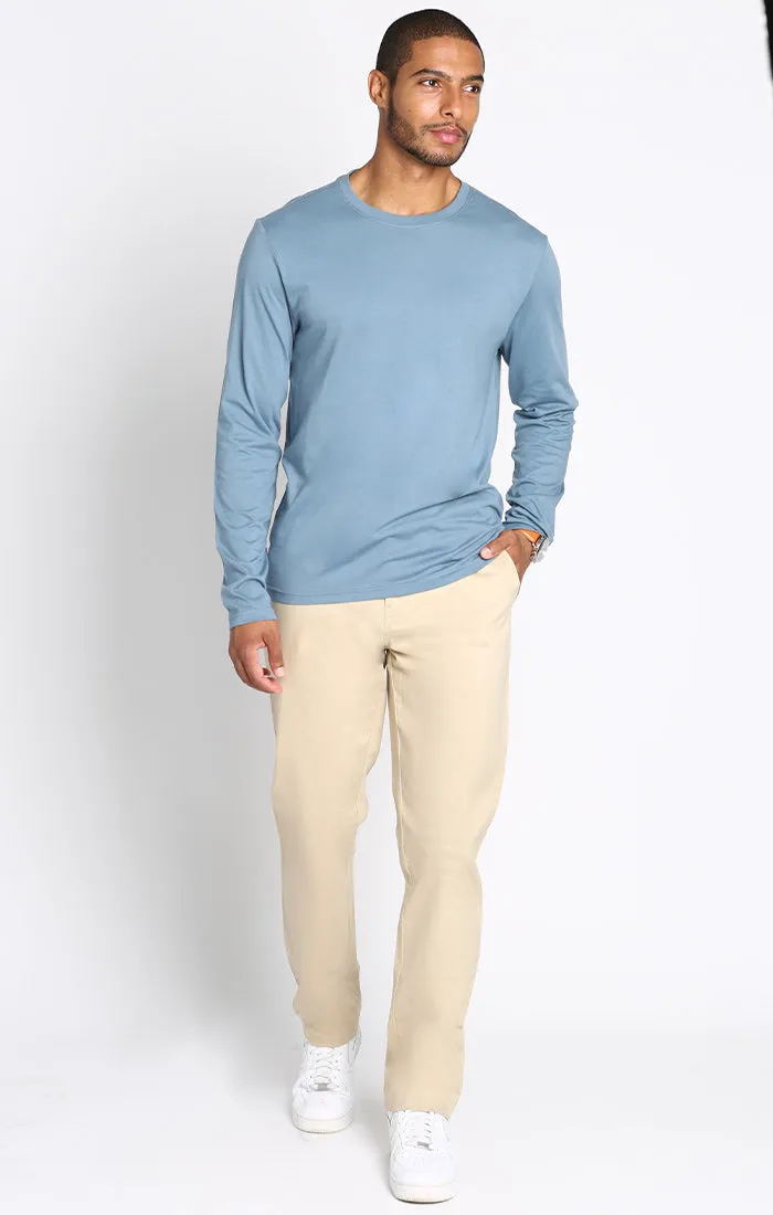 Pima Cotton Long Sleeve Crewneck