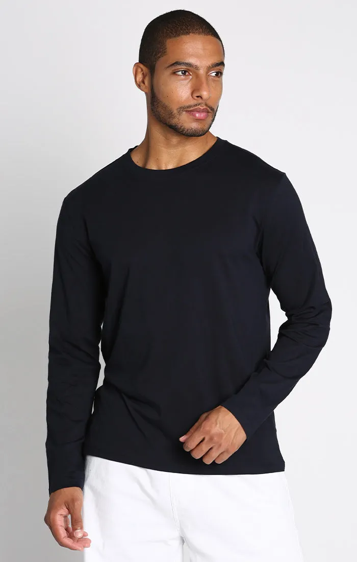 Pima Cotton Long Sleeve Crewneck