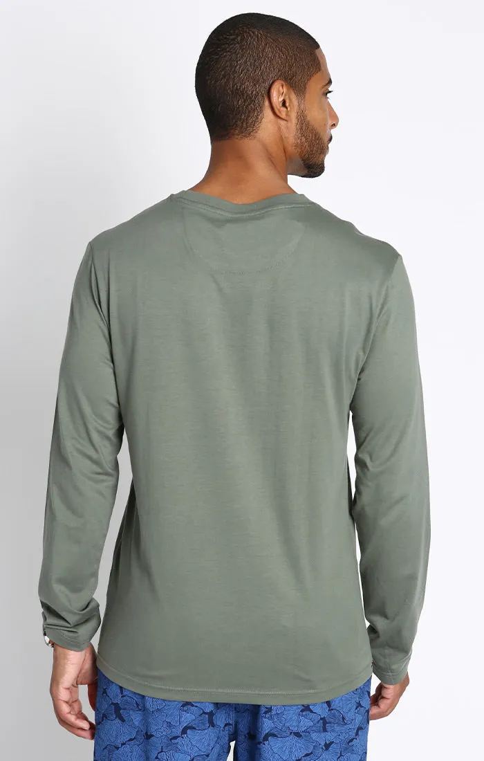 Pima Cotton Long Sleeve Crewneck