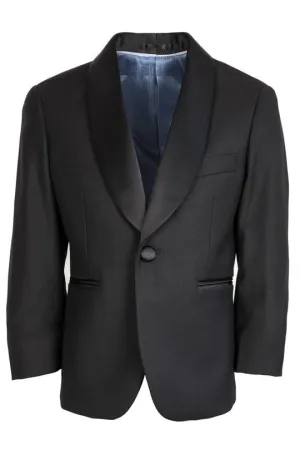 "Seville" Kids Black Tuxedo Jacket Shawl (Separates)