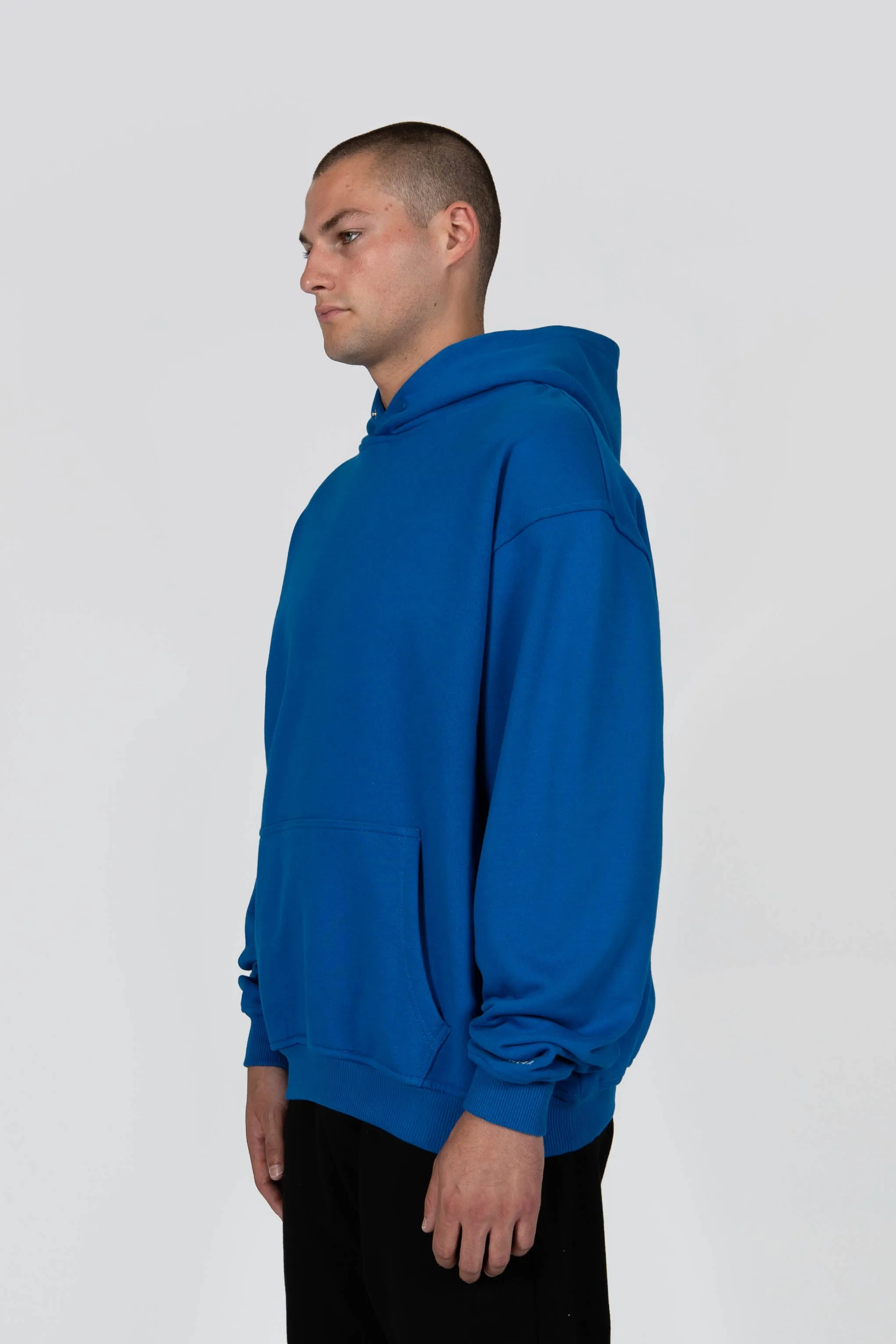 ROYAL BLUE SNAP BUTTON HOODIE