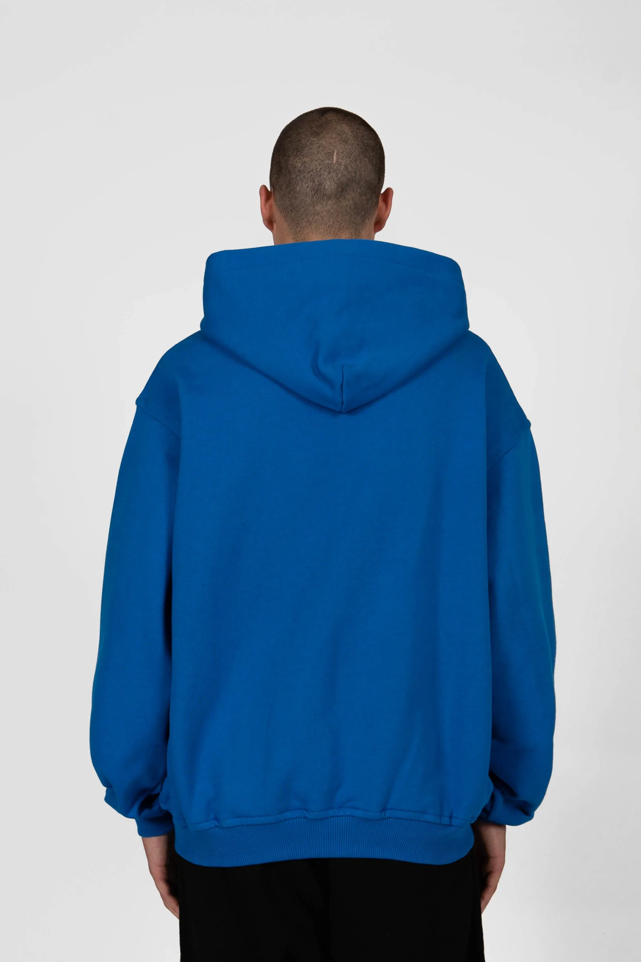 ROYAL BLUE SNAP BUTTON HOODIE