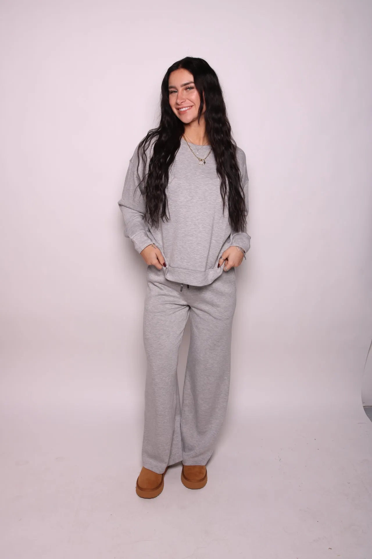 Sedona Vacay Grey Crewneck