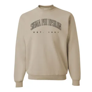 SigEp Classic Neutral Crewneck