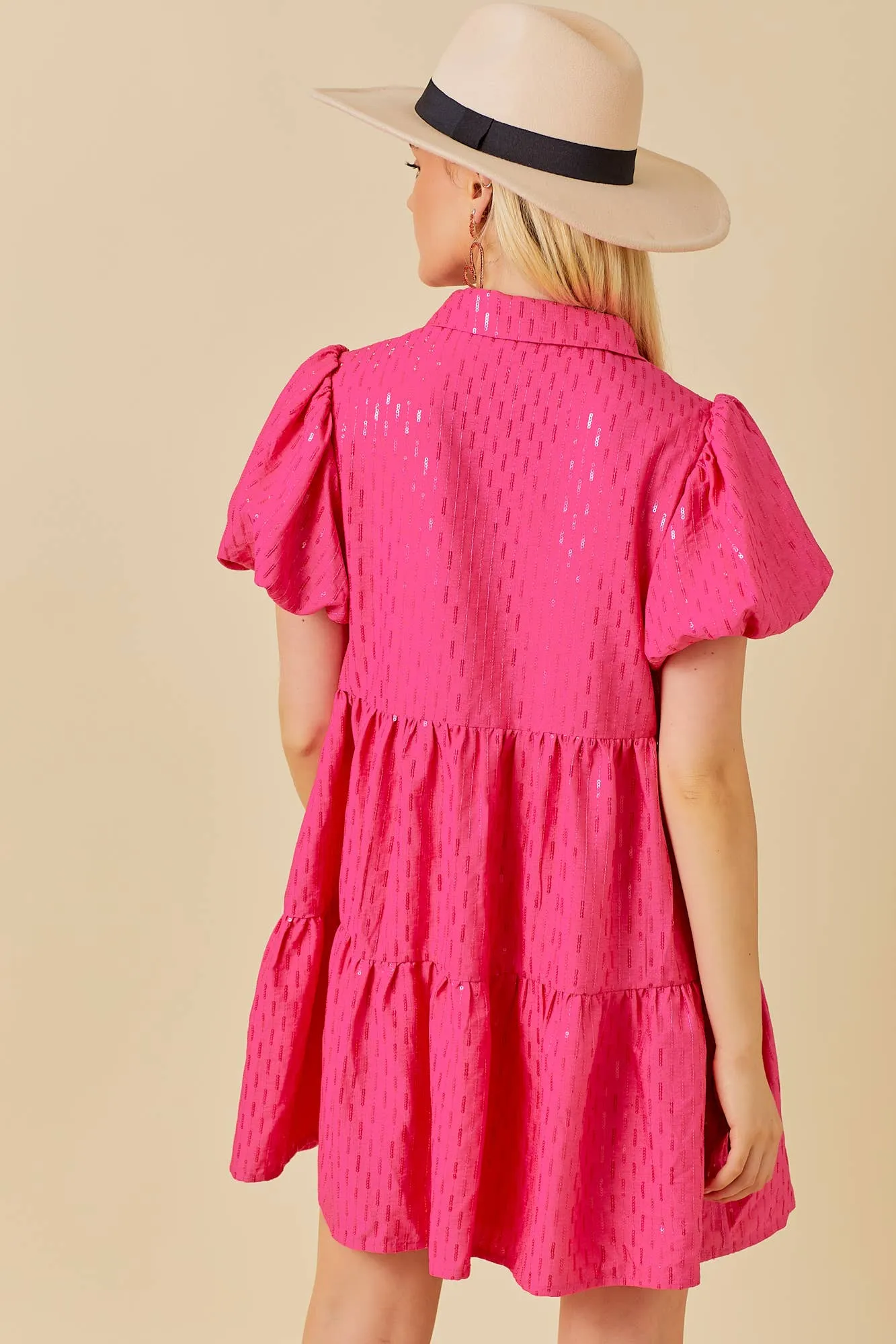 Sparkle Sequin Babydoll Dress