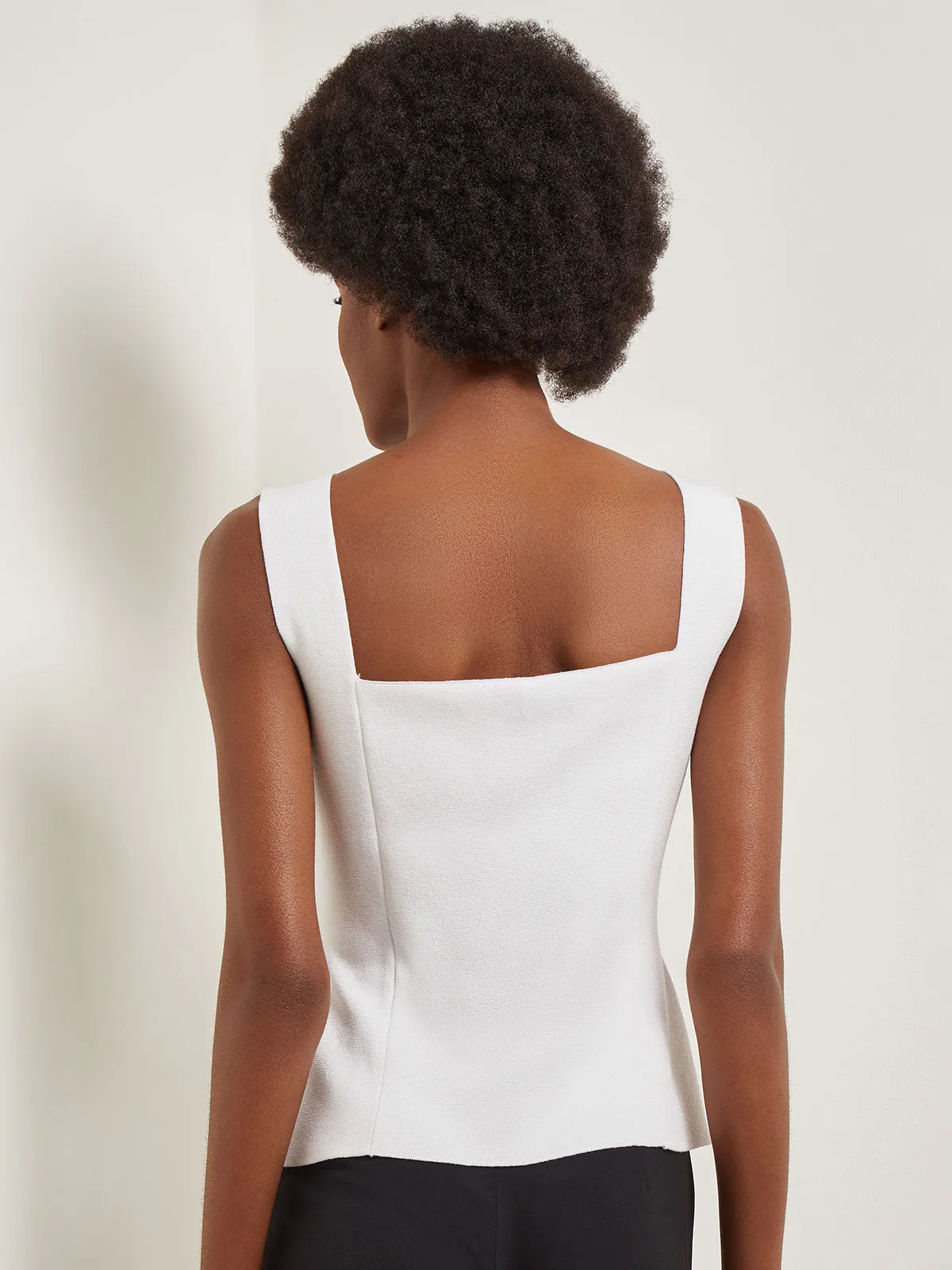 Square Neck Knit Tank