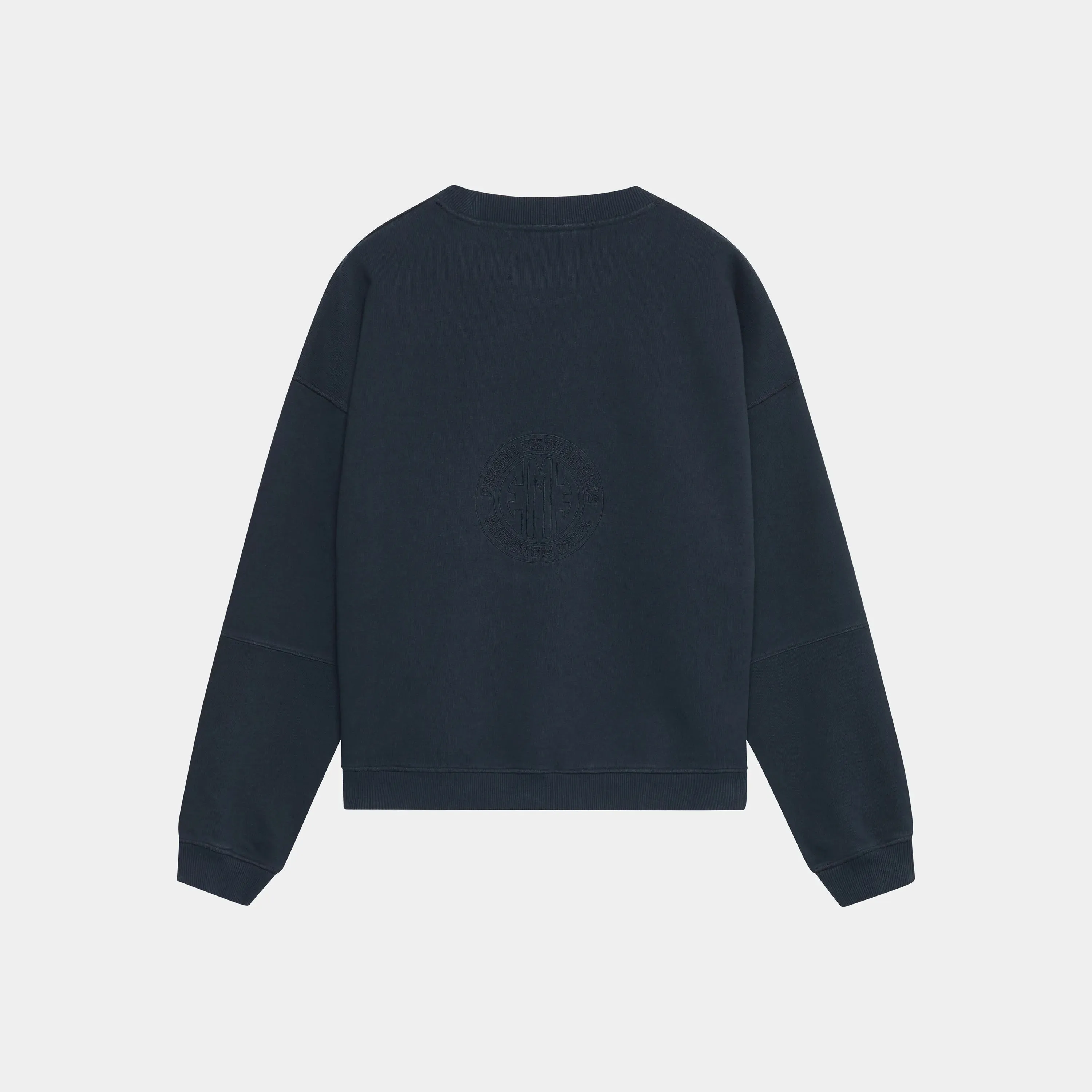 Streak Navy Oversized Crewneck