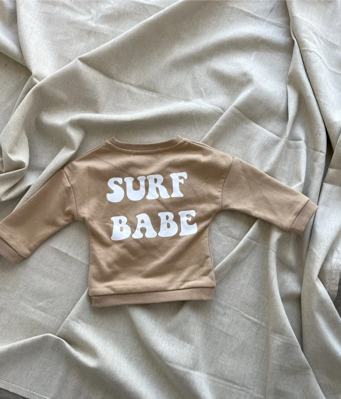 Surf Babe Hippie Kids Crewneck