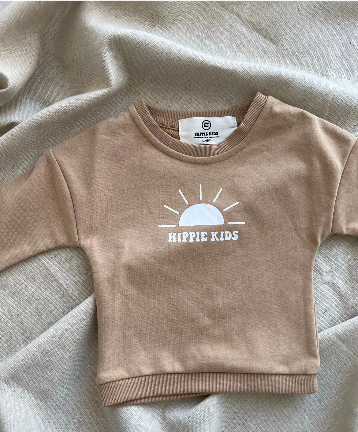 Surf Babe Hippie Kids Crewneck