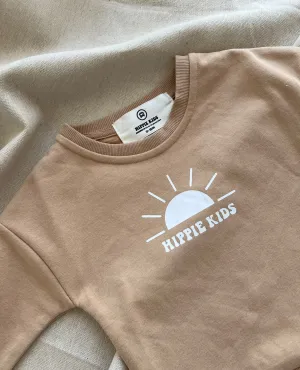 Surf Babe Hippie Kids Crewneck