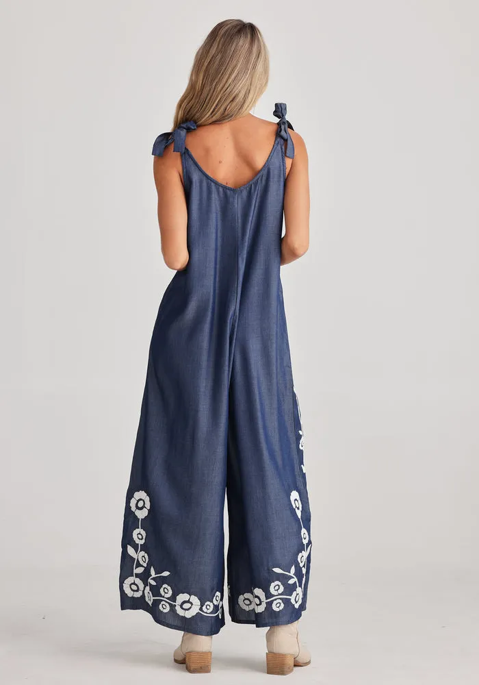 Temple Denim Jumpsuit
