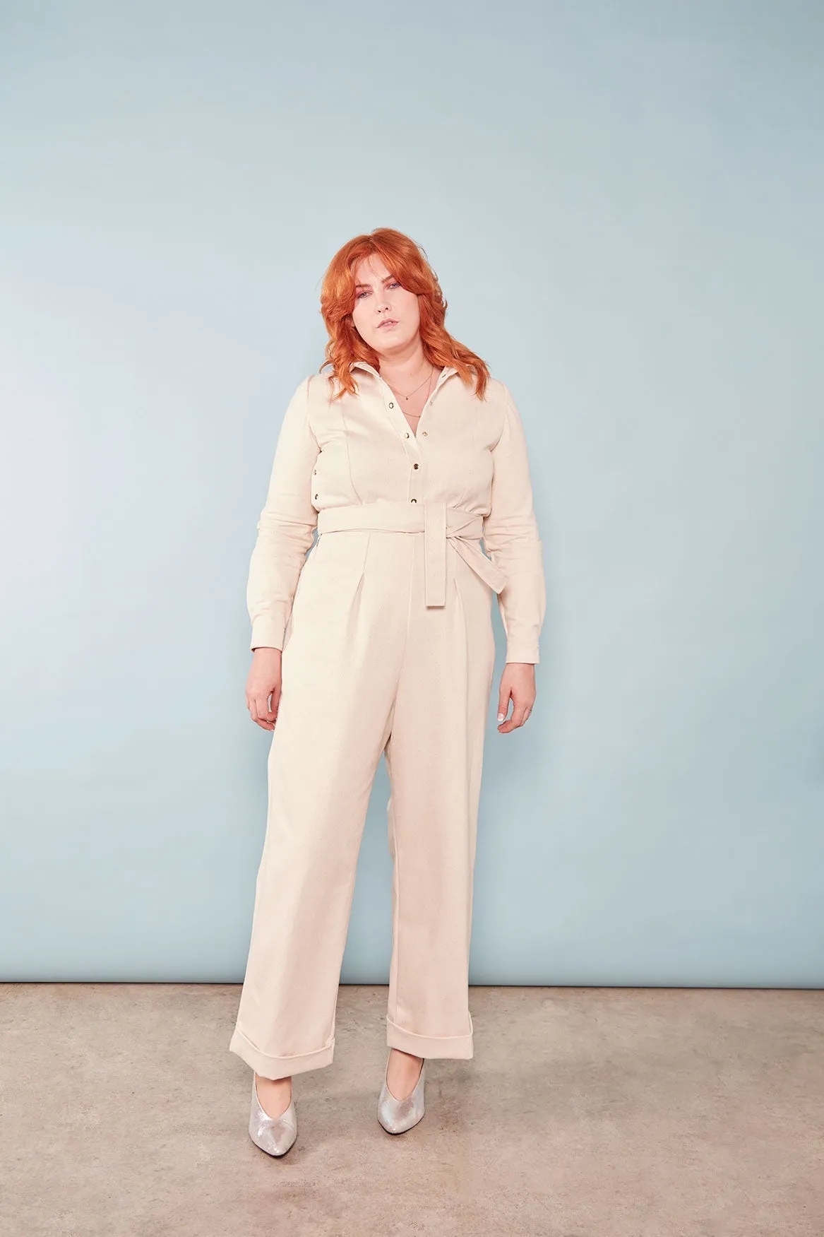 The Alex ezp® Boilersuit Ecru Organic Denim