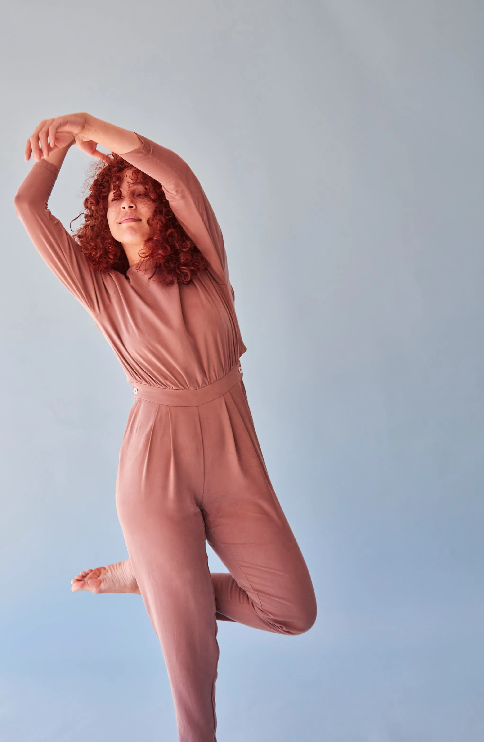 The Bringing Sexy Back ezp® Jumpsuit Rose Lyocell
