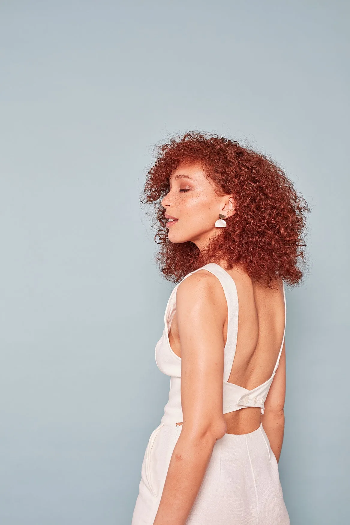 The Sisterhood ezp® Jumpsuit White Linen