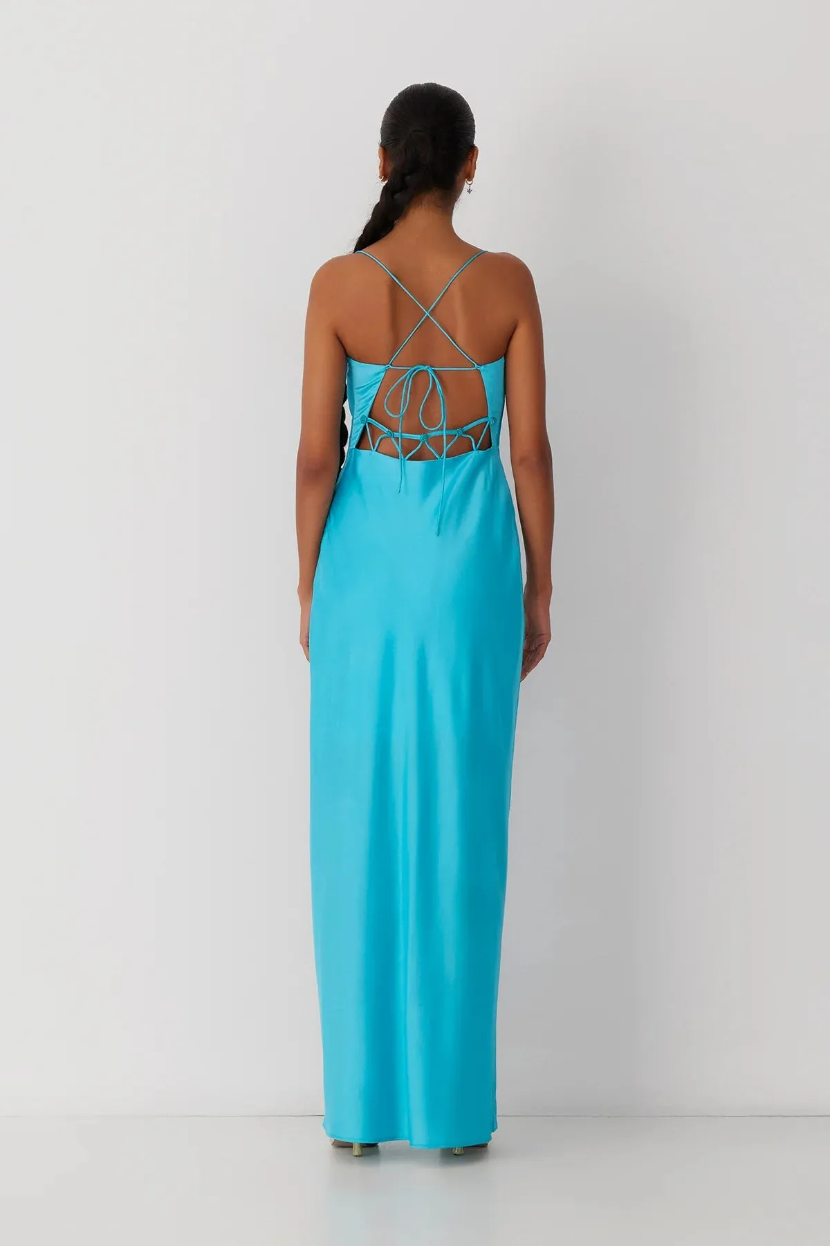 The Wolf Gang Las Lolas Maxi Dress - Aqua