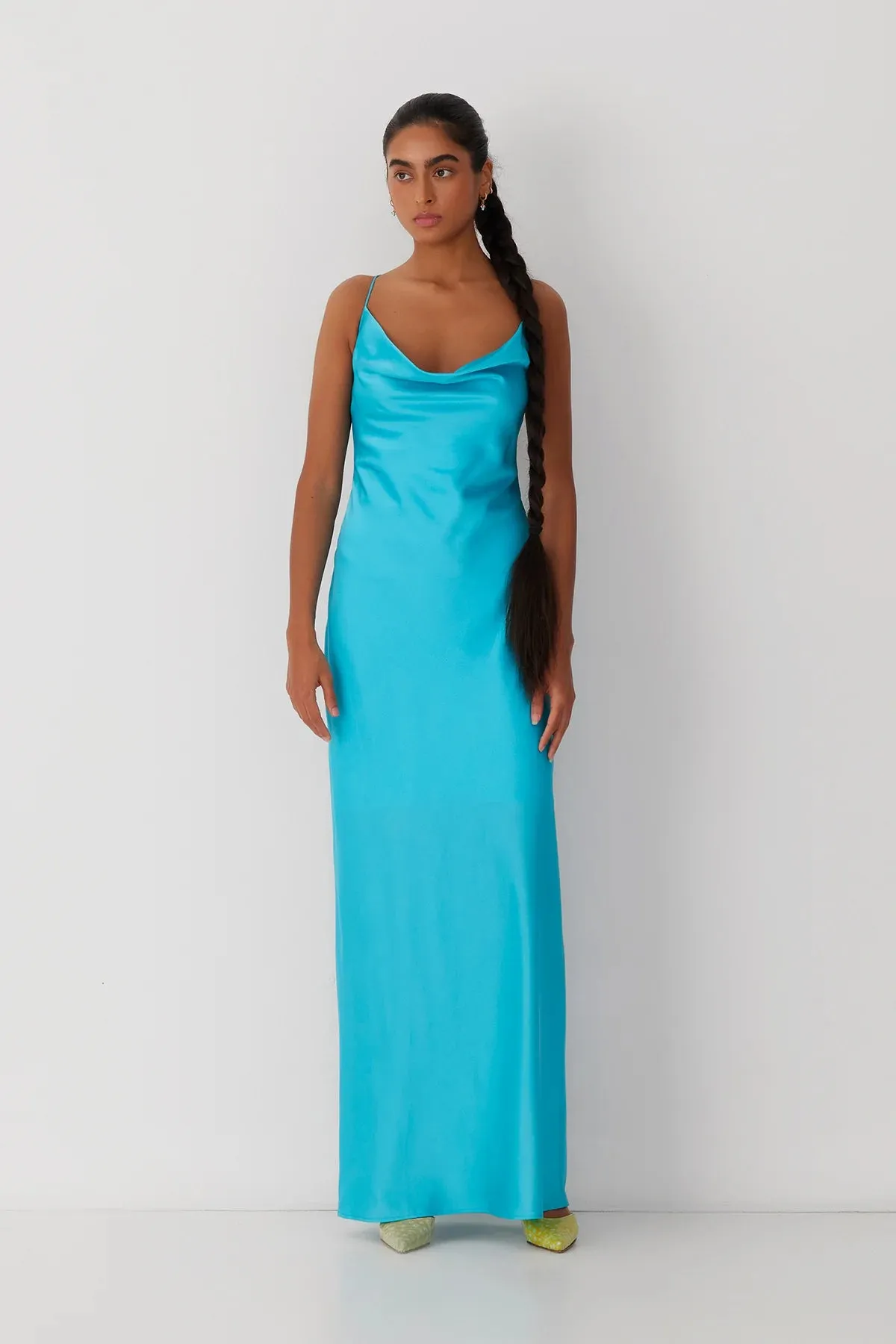 The Wolf Gang Las Lolas Maxi Dress - Aqua