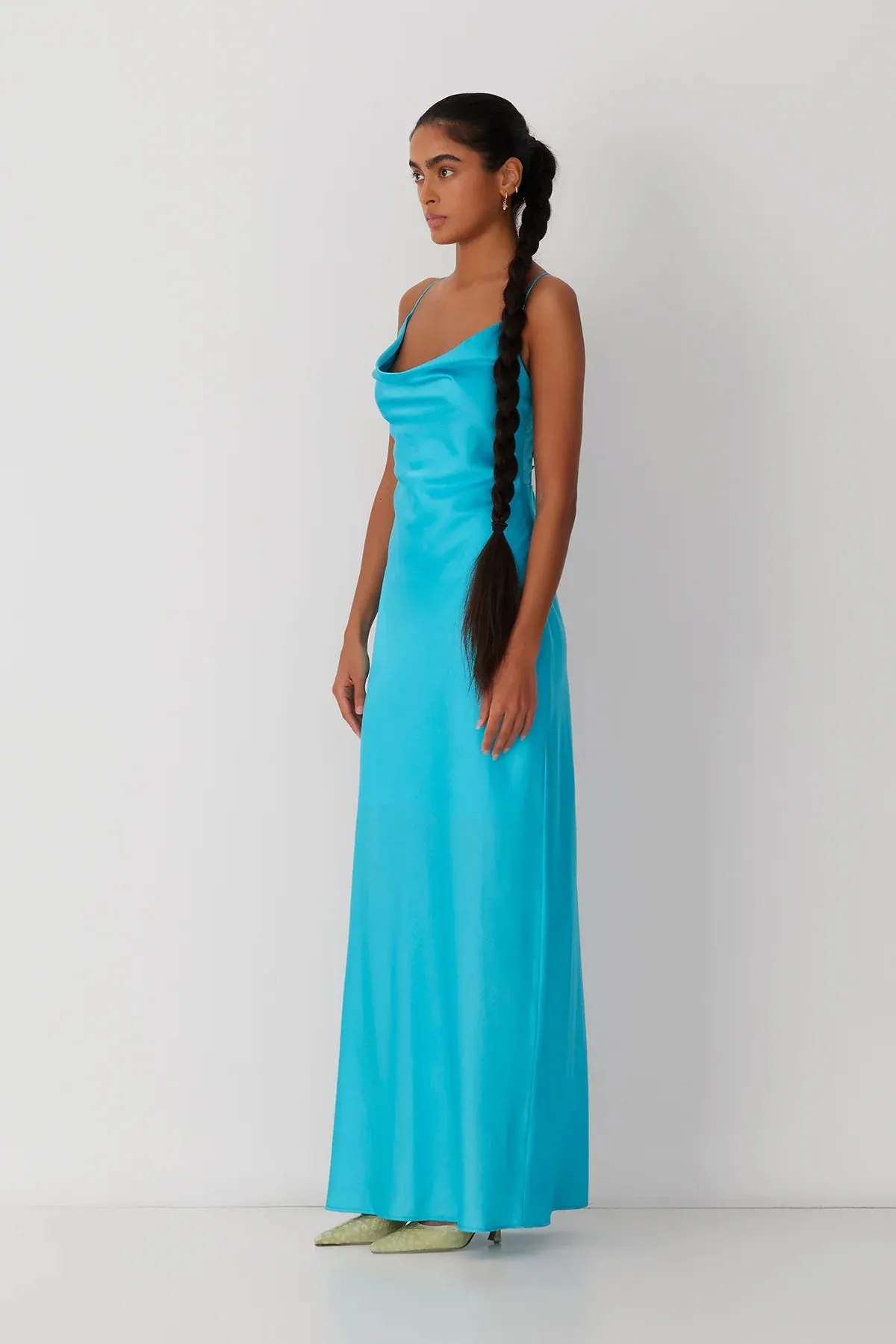 The Wolf Gang Las Lolas Maxi Dress - Aqua