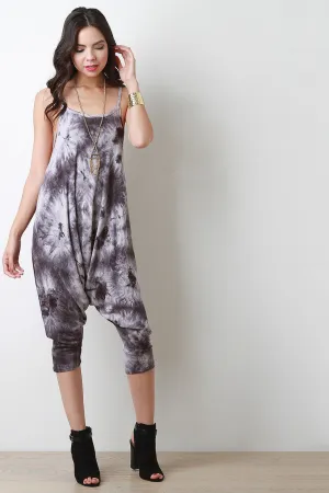 Tie Dye Drop Crotch Jumpsuit