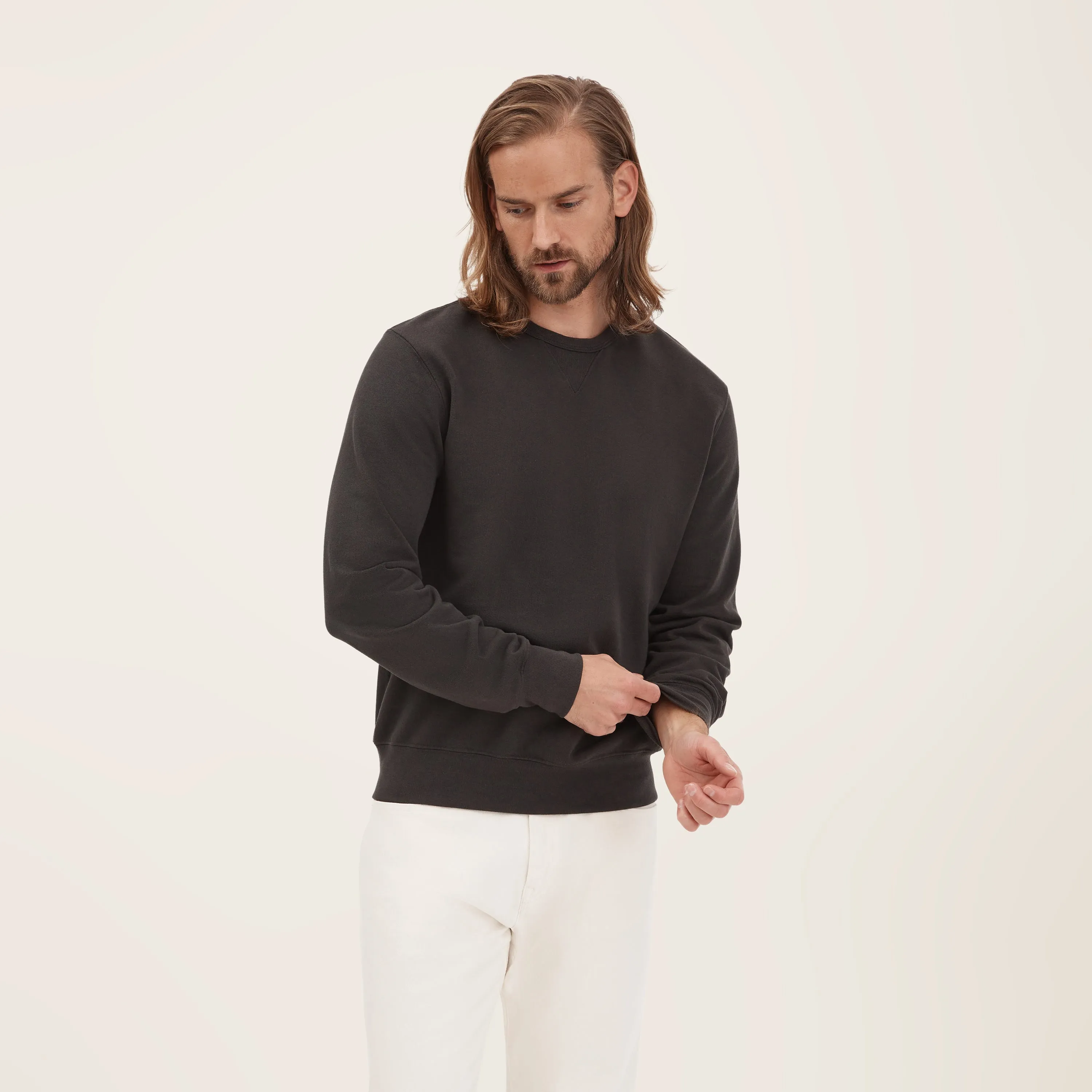 Unisex Cotton Terry Crewneck Sweatshirt