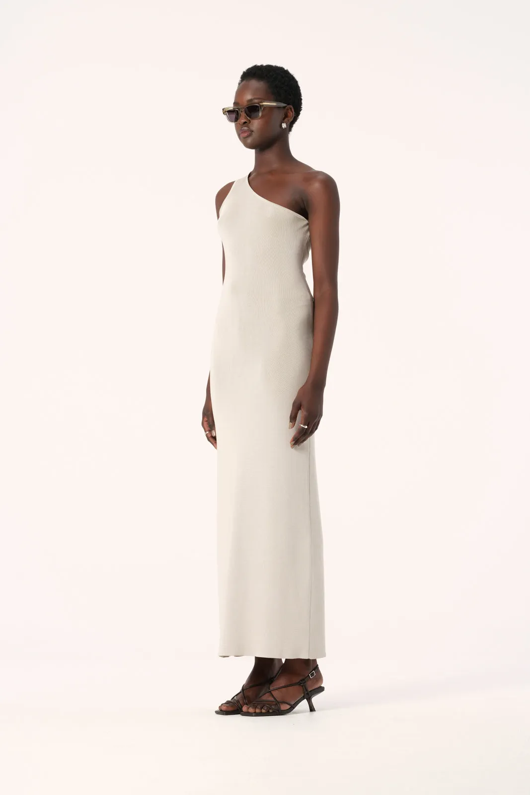 Vienna Knit Dress Champagne