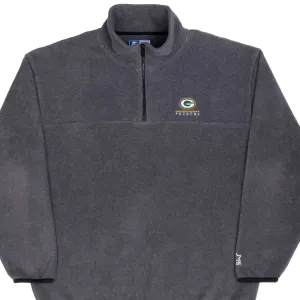 VINTAGE NFL GREEN BAY PACKERS QUARTER ZIP PULLOVER FLEECE JACKET SIZE XL 1990S