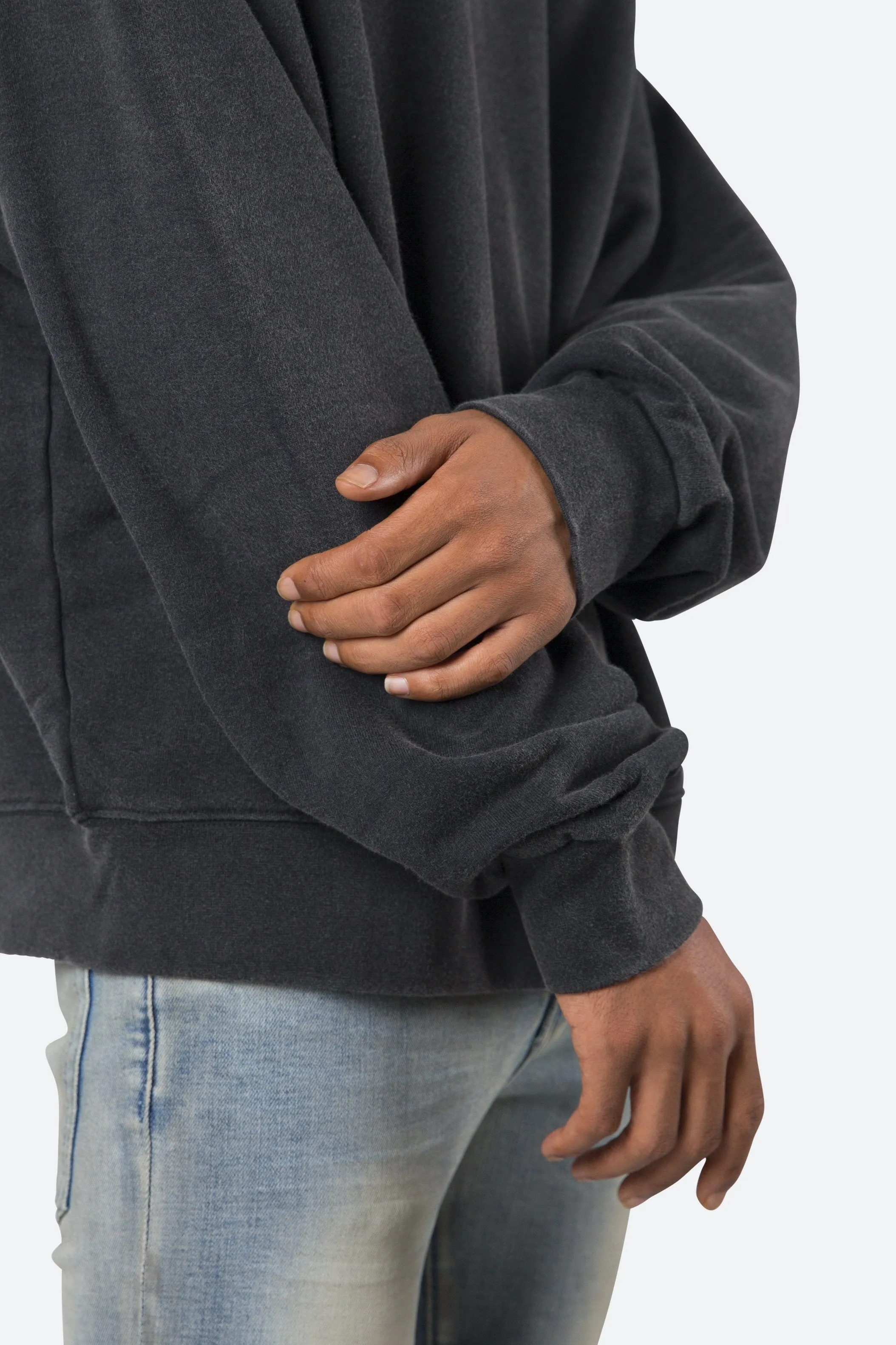 Vintage Wash Crewneck - Black