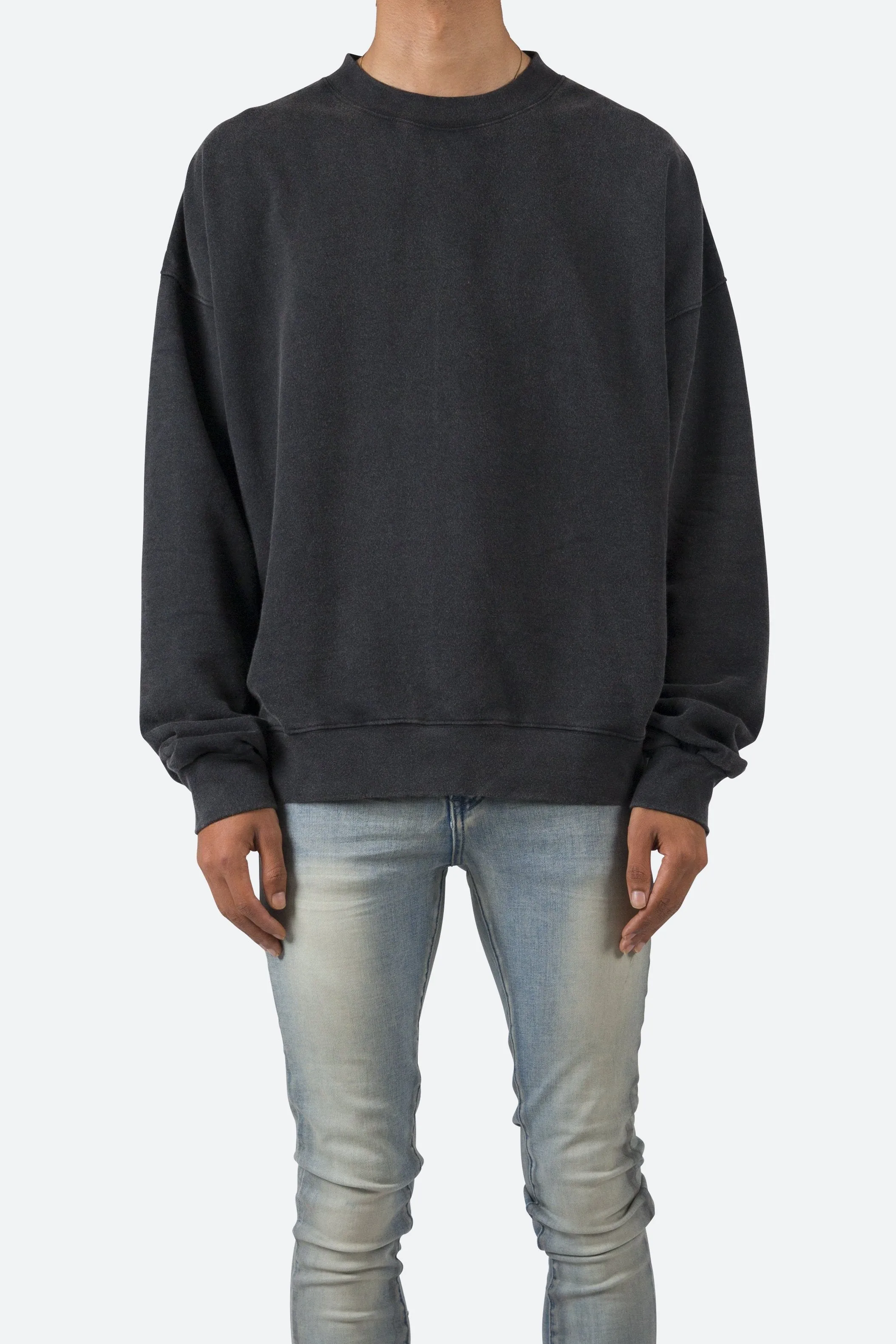 Vintage Wash Crewneck - Black