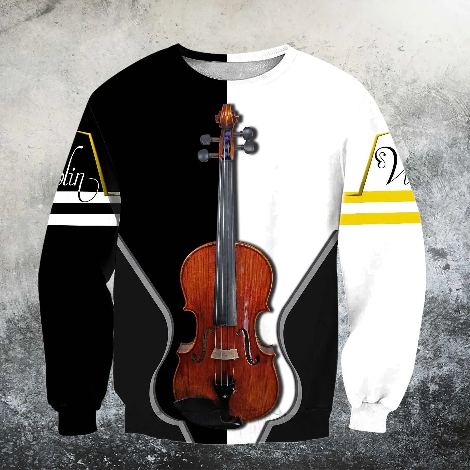 Violin Music 3D Hoodie Sweatshirt, Perfect Gift for Music Violin Lovers, Christmas Shirt