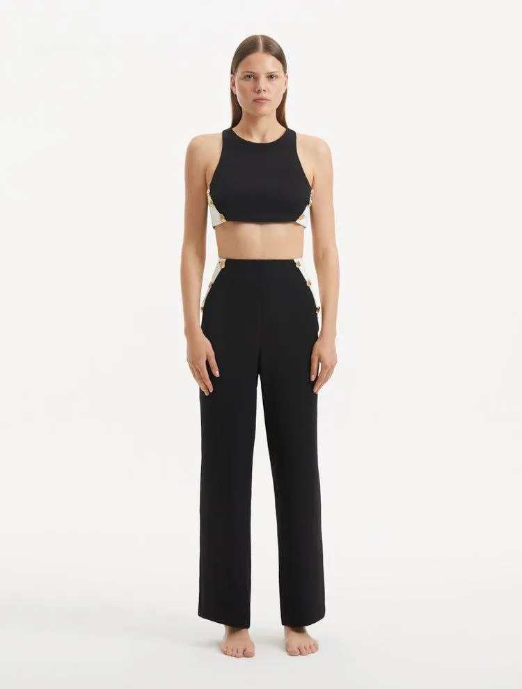 Wade Black White Pants