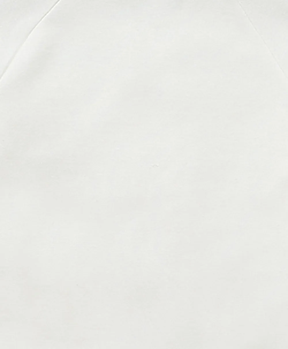 White Cotton Fleece Jacket