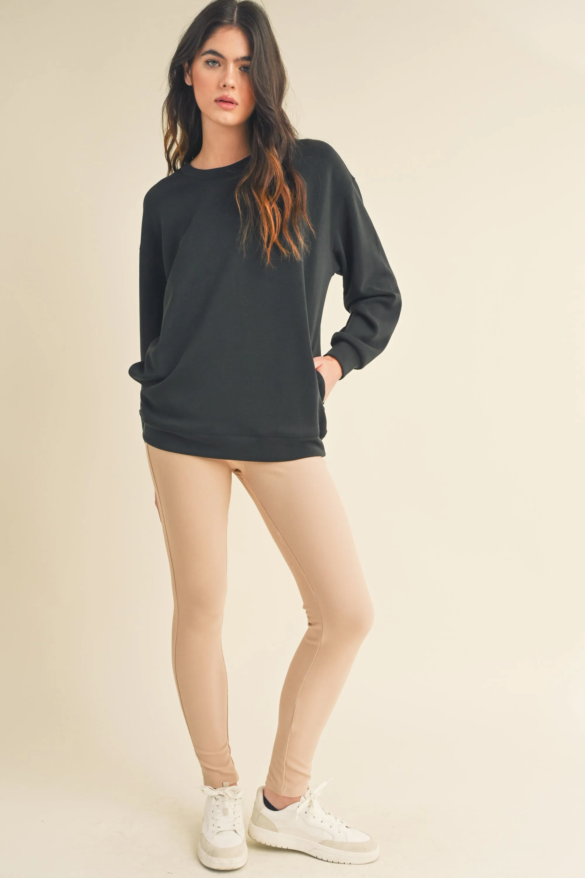Women's Ultra Soft Oversized Crewneck Top