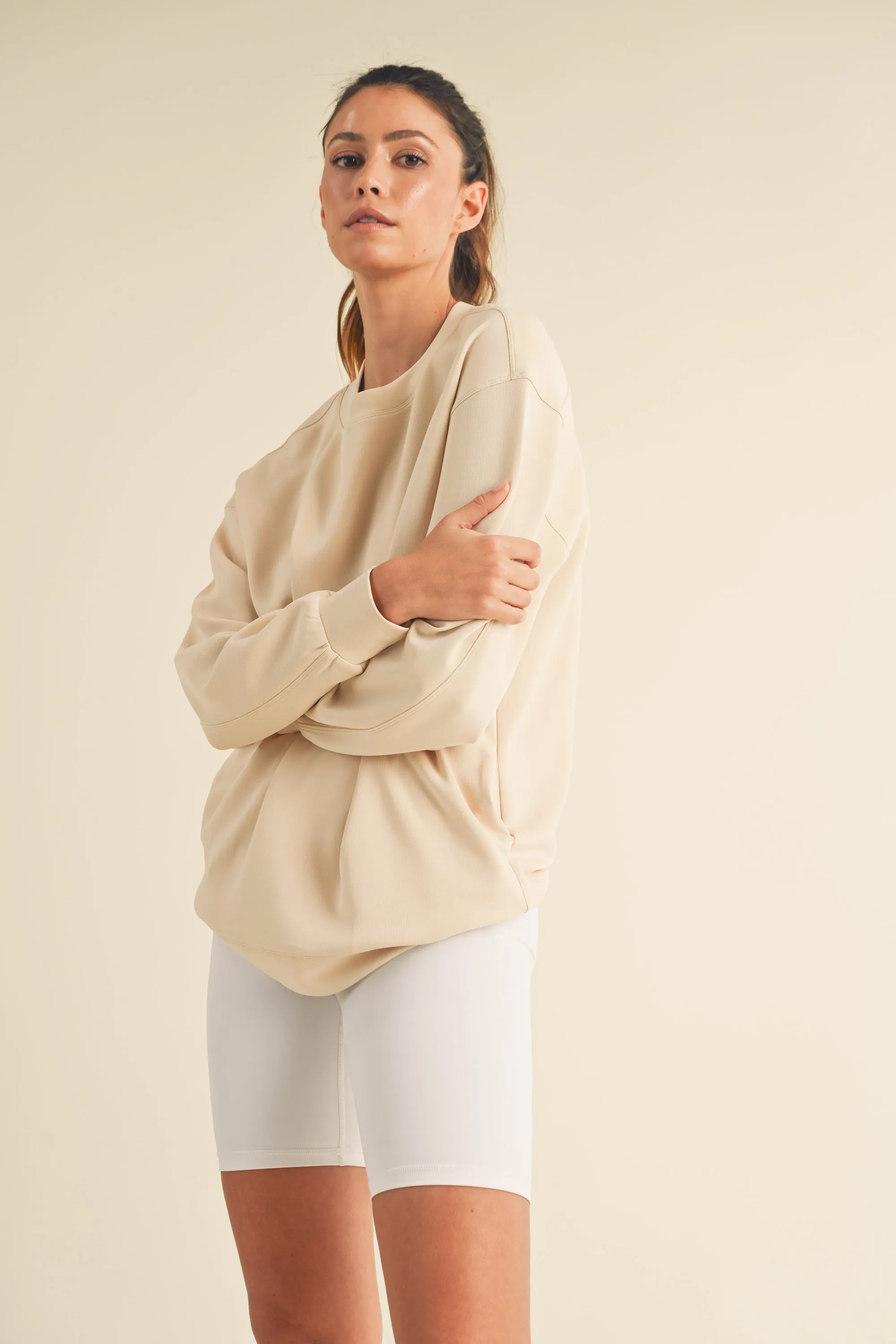 Women's Ultra Soft Oversized Crewneck Top