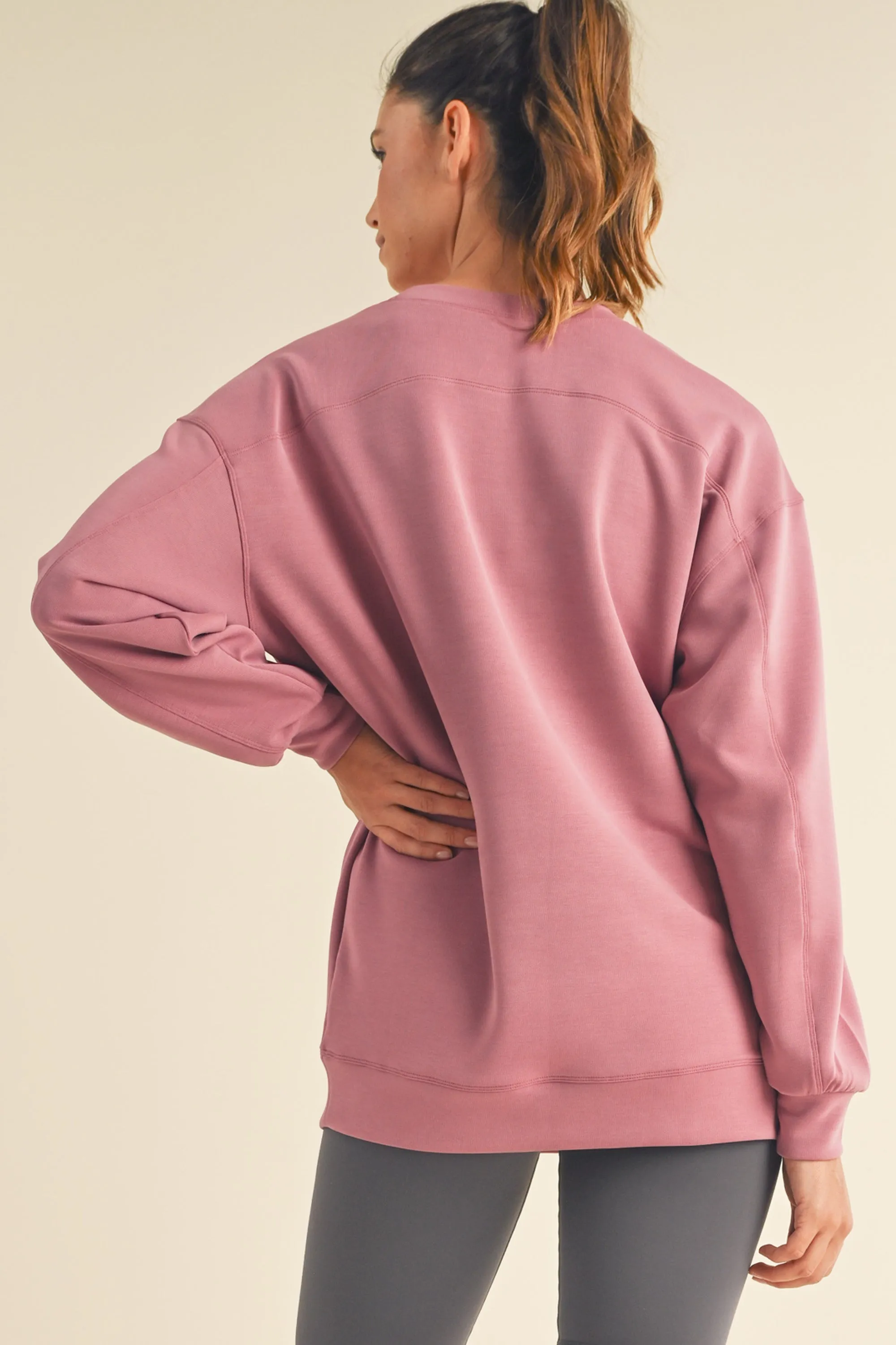 Women's Ultra Soft Oversized Crewneck Top