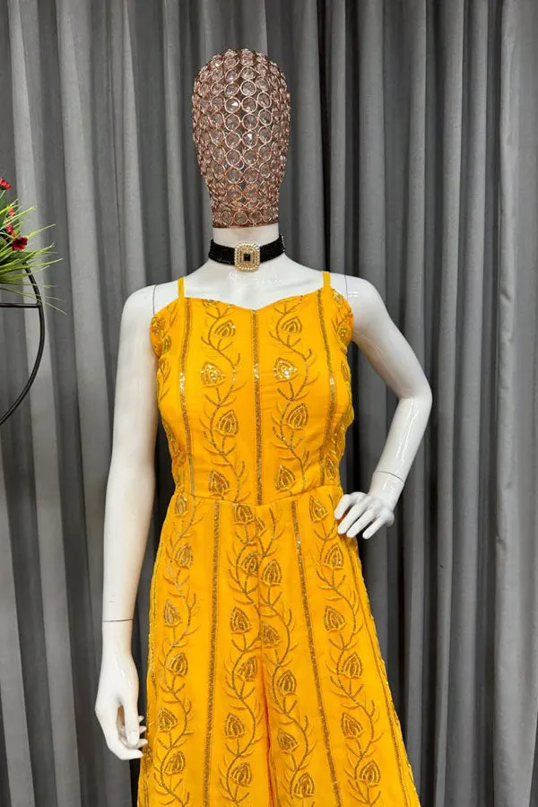 Yankita Kapoor Party Wear Jumpsuit For Farewell Function